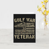 Golfoorlog veteraan Shirt Eagle Stars and Stripes Kaart (Gele Bloem)