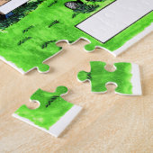 Golfpaar - Persoonlijke Cartoon Legpuzzel (Zijkant)