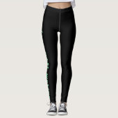 Golfpanty's voor vrouwen, Vrouwen Zwart Golf Leggi Leggings (Voorkant)