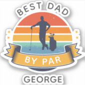 Golfpap vaderdag buitensport sticker (Voorkant)
