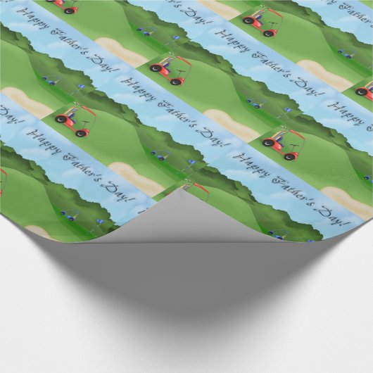 Golfpapier voor het opvullen van Vaderdag Cadeaupapier (Hoek)