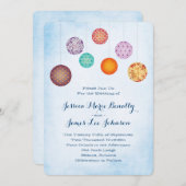 Golfpapieren lampjes Weddenschap Wolk Blauw Kaart (Voorkant / Achterkant)