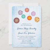 Golfpapieren lampjes Weddenschap Wolk Blauw Kaart (Voorkant)