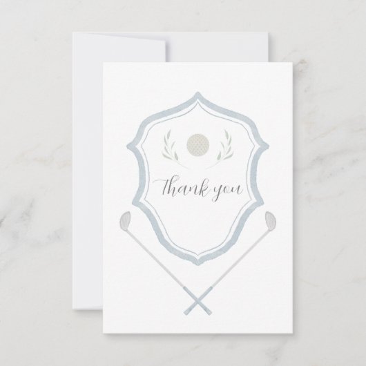 Golfpartij Dank u Kaart (Voorkant)