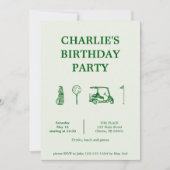 golfparty kaart (Voorkant)