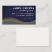 Golfpatronen / Blauw Visitekaartje (Voorkant / Achterkant)