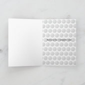 Golfpatroon aangepaste naam Pensioen Kaart (Binnen)