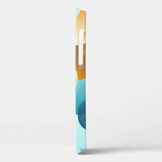  golfpatroon, blauw en bruin. Case-Mate iPhone case (Achterkant / Links)