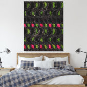 Golfpatroon Canvas Afdruk (Insitu (Slaapkamer))