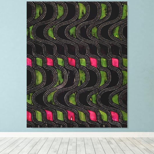 Golfpatroon Canvas Afdruk (Insitu (Houten vloer))