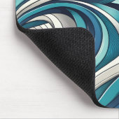 golfpatroon geïnspireerd op de oceaan muismat (Hoek)