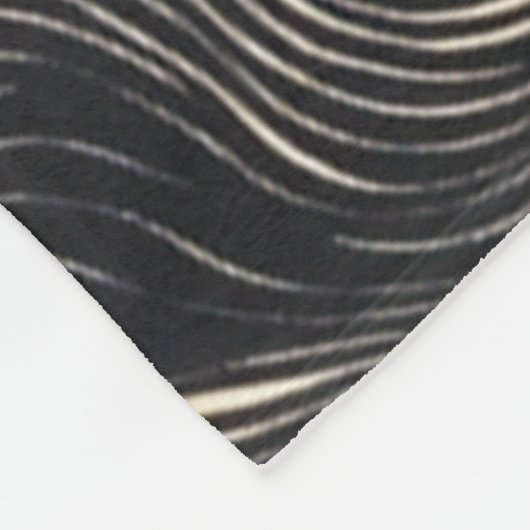 golfpatroon in kuststijl fleece deken (Hoek)