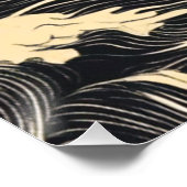 golfpatroon in kuststijl perfect poster (Hoek)