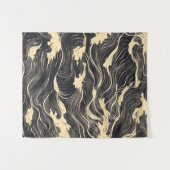 golfpatroon in kuststijl wandkleed (Voorkant (horizontaal))