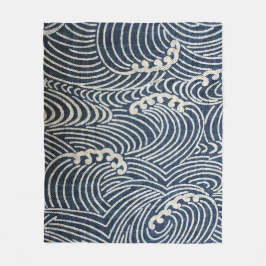 Golfpatroon, Japans ontwerp Fleece Deken (Voorkant)