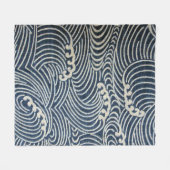 Golfpatroon, Japans ontwerp Fleece Deken (Voorkant (Horizontaal))