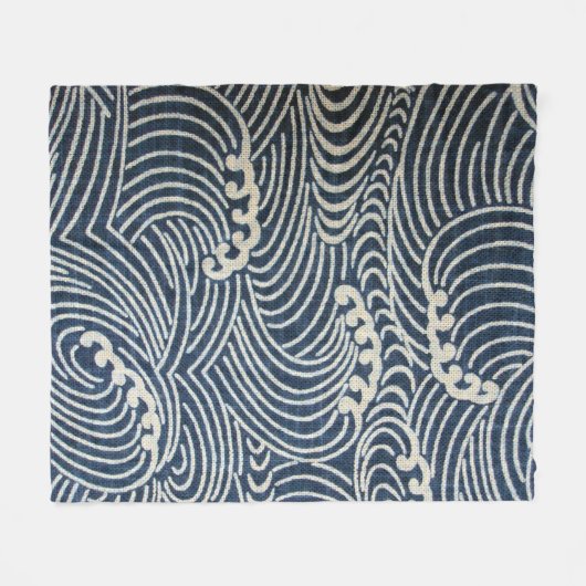 Golfpatroon, Japans ontwerp Fleece Deken (Voorkant (Horizontaal))