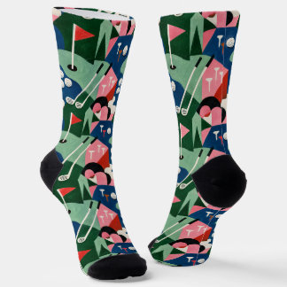 Golfpatroon sokken | Herhalend golfdesign