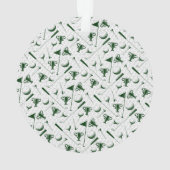 Golfpatroon toevoegen eigen tekst Golfbal groen wi Ornament (achterkant)