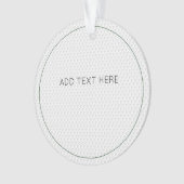 Golfpatroon toevoegen eigen tekst Golfbal groen wi Ornament (voorkant)