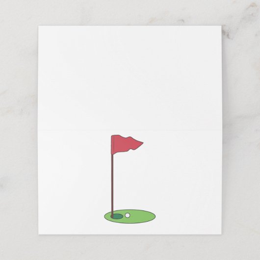 golfpen plaatskaartje (Buitenkant ongevouwen)
