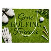 Golfpensioen Gone Golfing Groot Cadeauzakje (Achterkant)