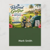 Golfpensioen in Florida Briefkaart (Voorkant)