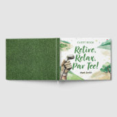 Golfpensioen met bier op golfkarretje gastenboek (Volledig)