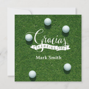 Golfpensioen voor golfer Gracias Bedankkaart
