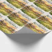 Golfpensioenfeest in Arizona Cadeaupapier (Hoek)
