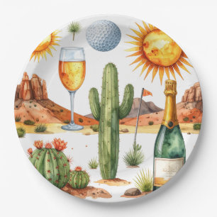 Golfpensioenfeest in Arizona Papieren Bordje