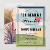 Golfpensioenfeest Partij Foto Kaart (Voorkant / Achterkant)