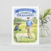 Golfpensioenfeestje Kaart (Staand voorkant)