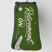 Golfpensioenplan op green golfheadcover (Draai 90)