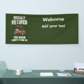 Golfpensioenvehikel voor golfer spandoek (Beurs)