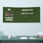 Golfpensioenvehikel voor golfer spandoek (Beurs)