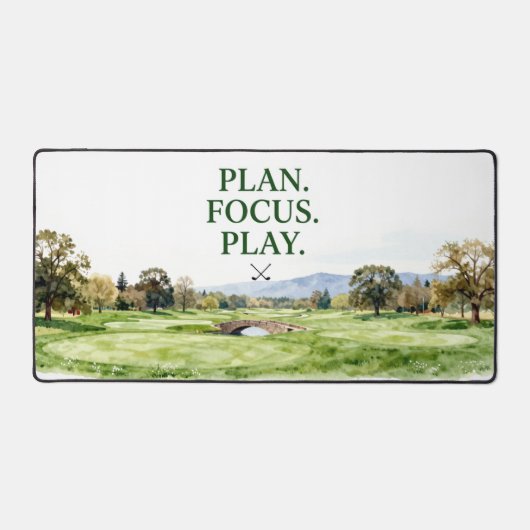 Golfplan Focus Play voor golfer Bureaumat (Voorkant)