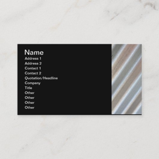 golfplaten visitekaartje (Voorkant)