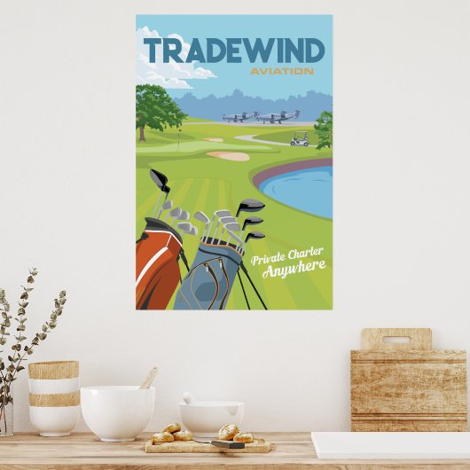GolfPoster Poster (Keuken)