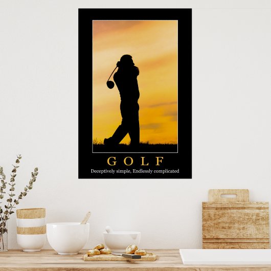 Golfposter Poster (Keuken)
