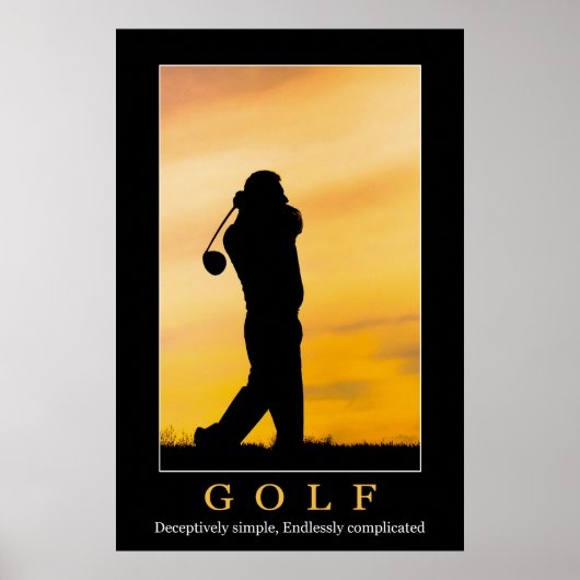Golfposter Poster (Voorkant)