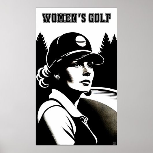 GolfPoster voor vrouwen Poster (Voorkant)