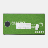 Golfpraktijk die Groene Douane zetten Bureaumat (Keyboard & Muis)
