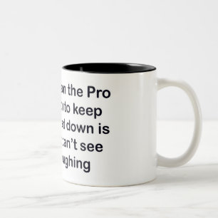 golfpro tweekleurige koffiemok
