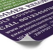 Golfputt, GoIf les Adverteren Poster (Hoek)