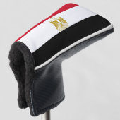Golfputter Hoesje met Egyptische vlag Golfheadcover (3/4 voorkant)