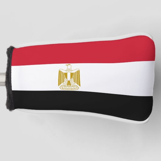 Golfputter Hoesje met Egyptische vlag Golfheadcover (Voorkant)