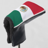 Golfputter Hoesje met Mexicaanse vlag Golfheadcover (3/4 voorkant)