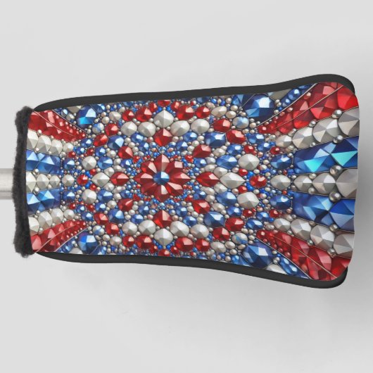 Golfputter Hoesje met Nederlands Kleuren Design Golfheadcover (Voorkant)