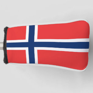 Golfputter Hoesje met Noorse vlag Golfheadcover